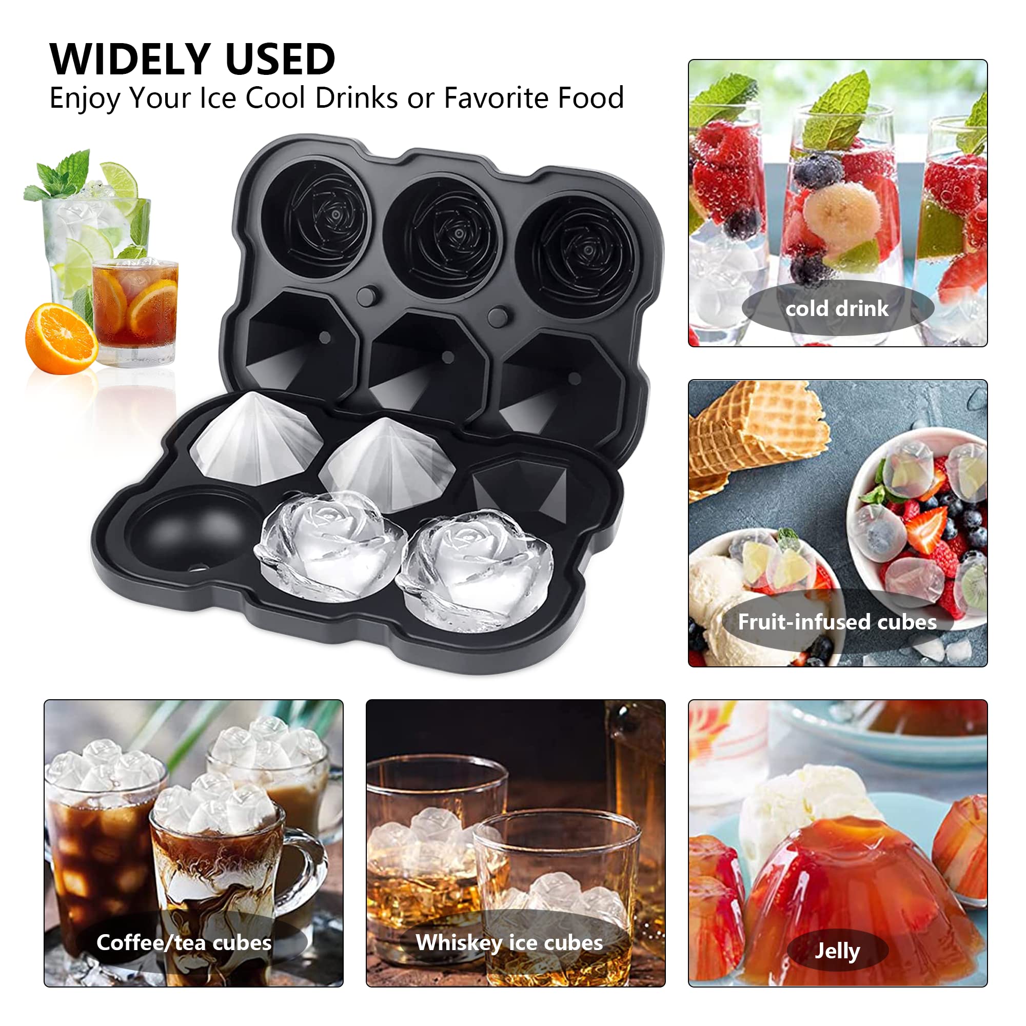 Silicone Ice Cube Tray with Lids (9.99 Count)