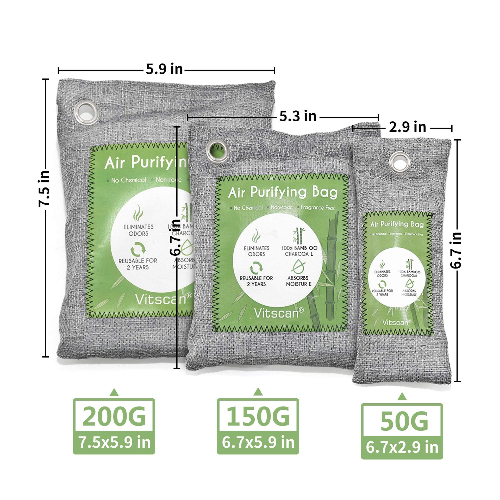 Bamboo Charcoal Air Purifying Bag