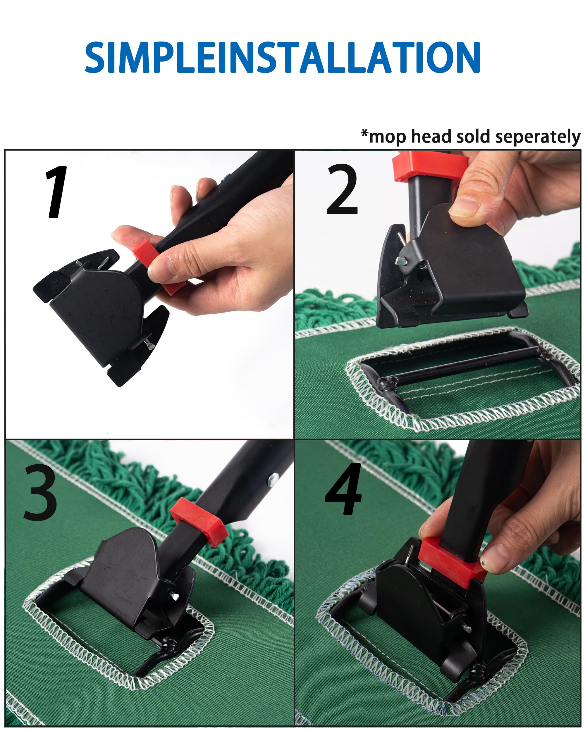 Matthew Cleaning Jaw Clamp Mop Handle - ModHome Supplies