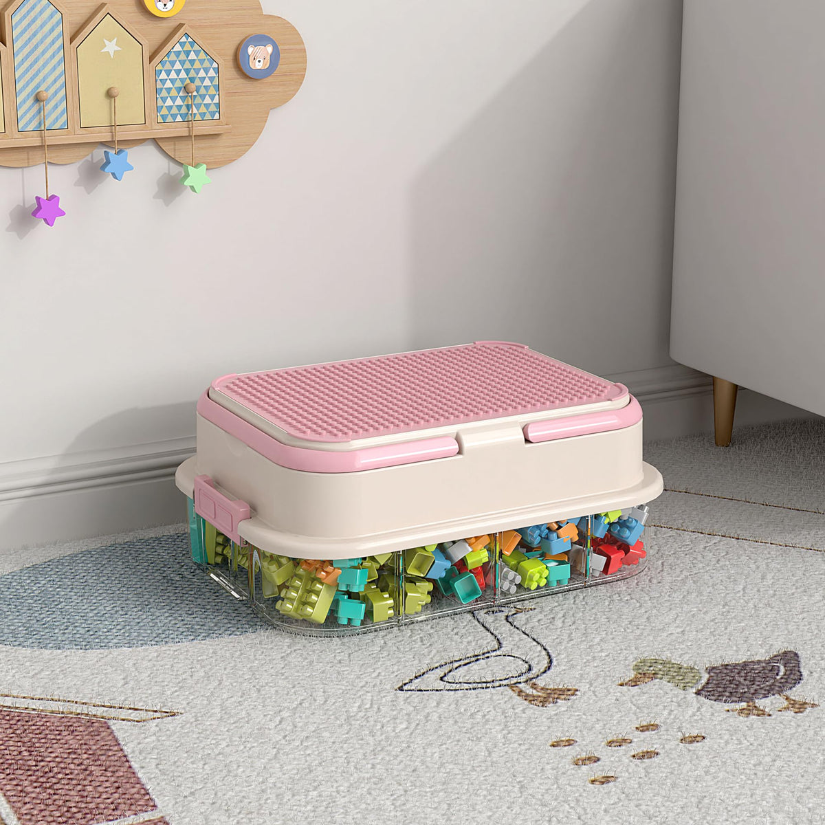 Toy Storage Organizer Box with Handle