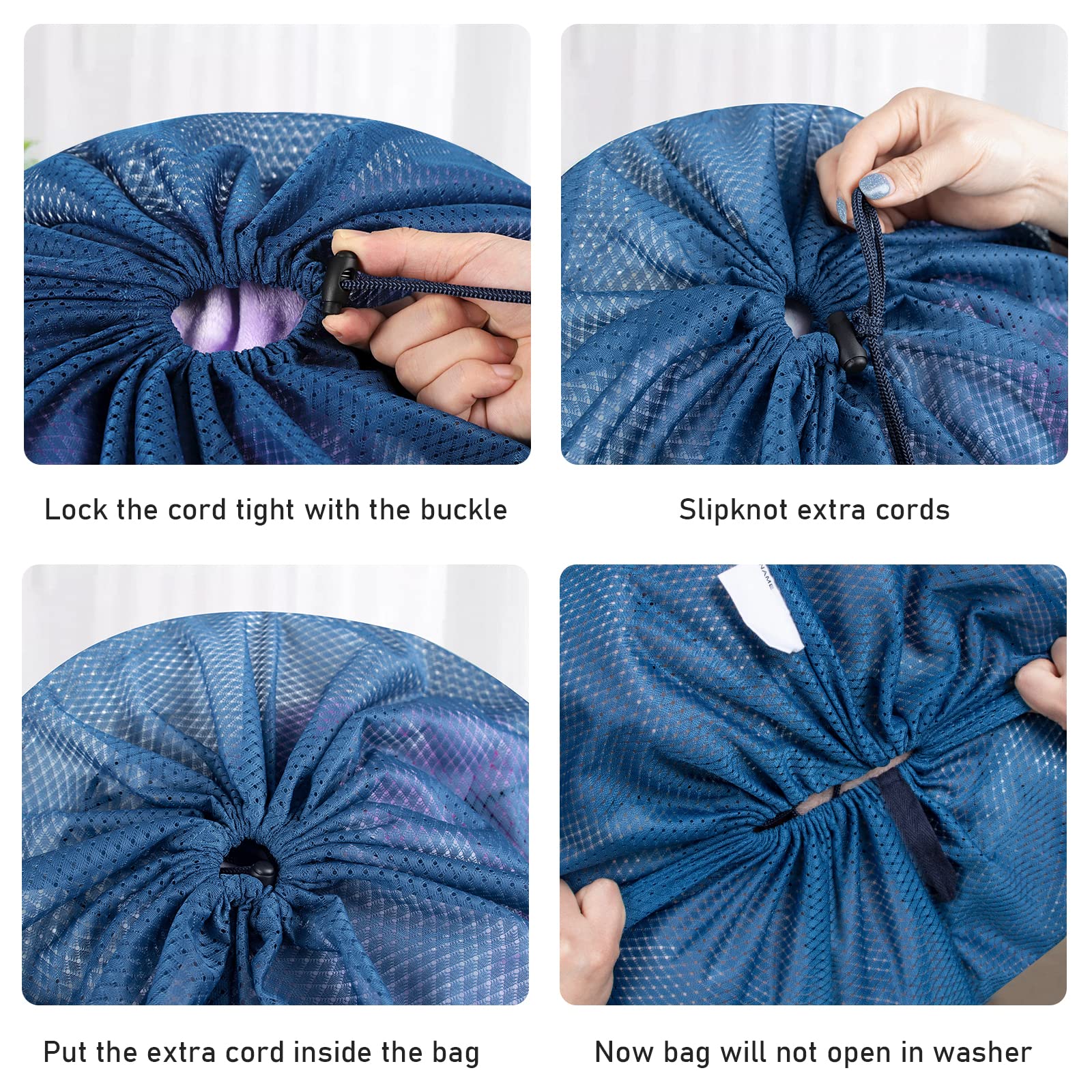 2 Pack Heavy Duty Diamond Mesh Laundry Bag (2 Count)