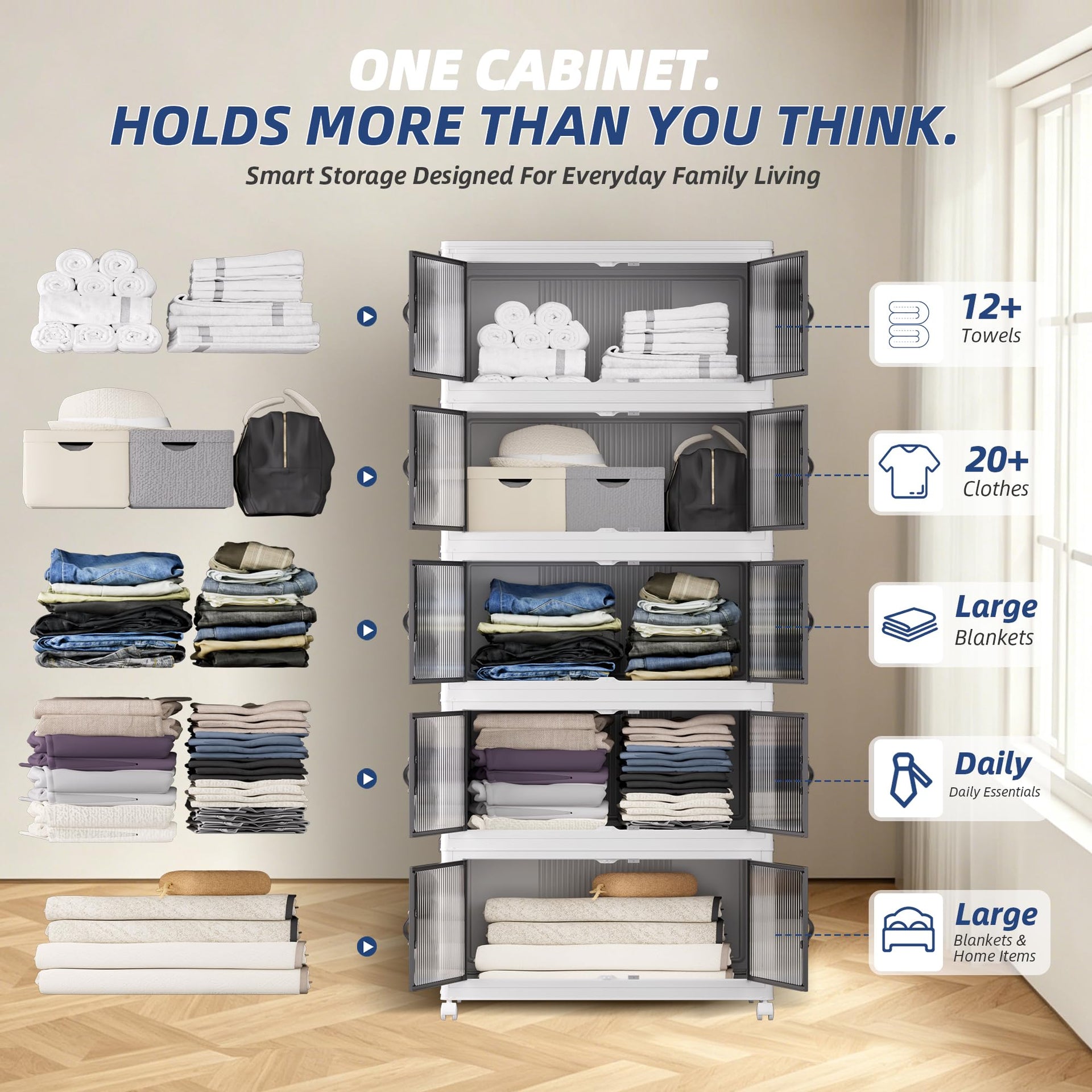 580Qt Stackable Storage Bins