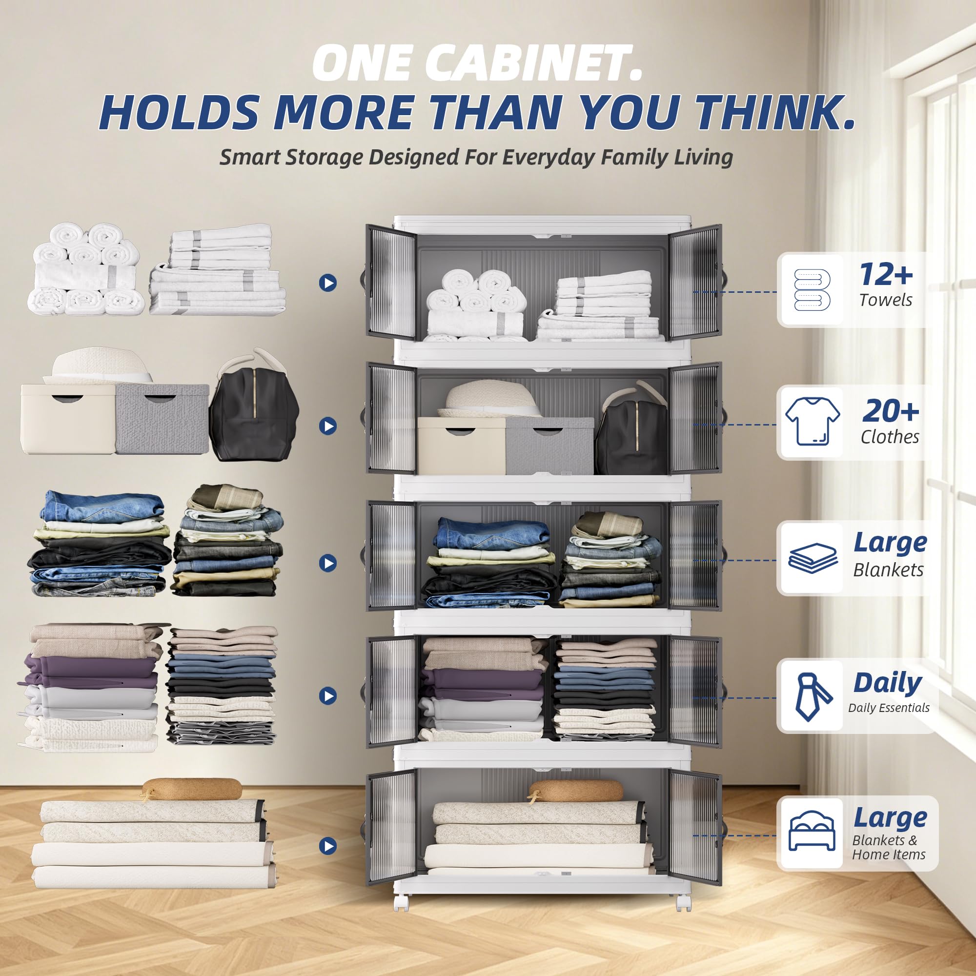 580Qt Stackable Storage Bins