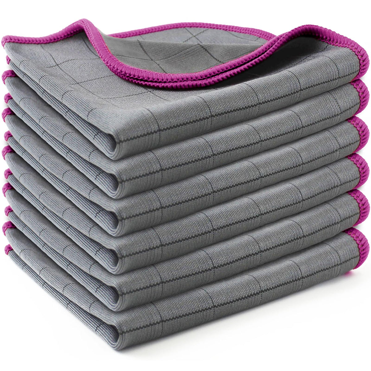 Microfiber Cleaning Cloth Lint Free Glass Polish (6 Count)