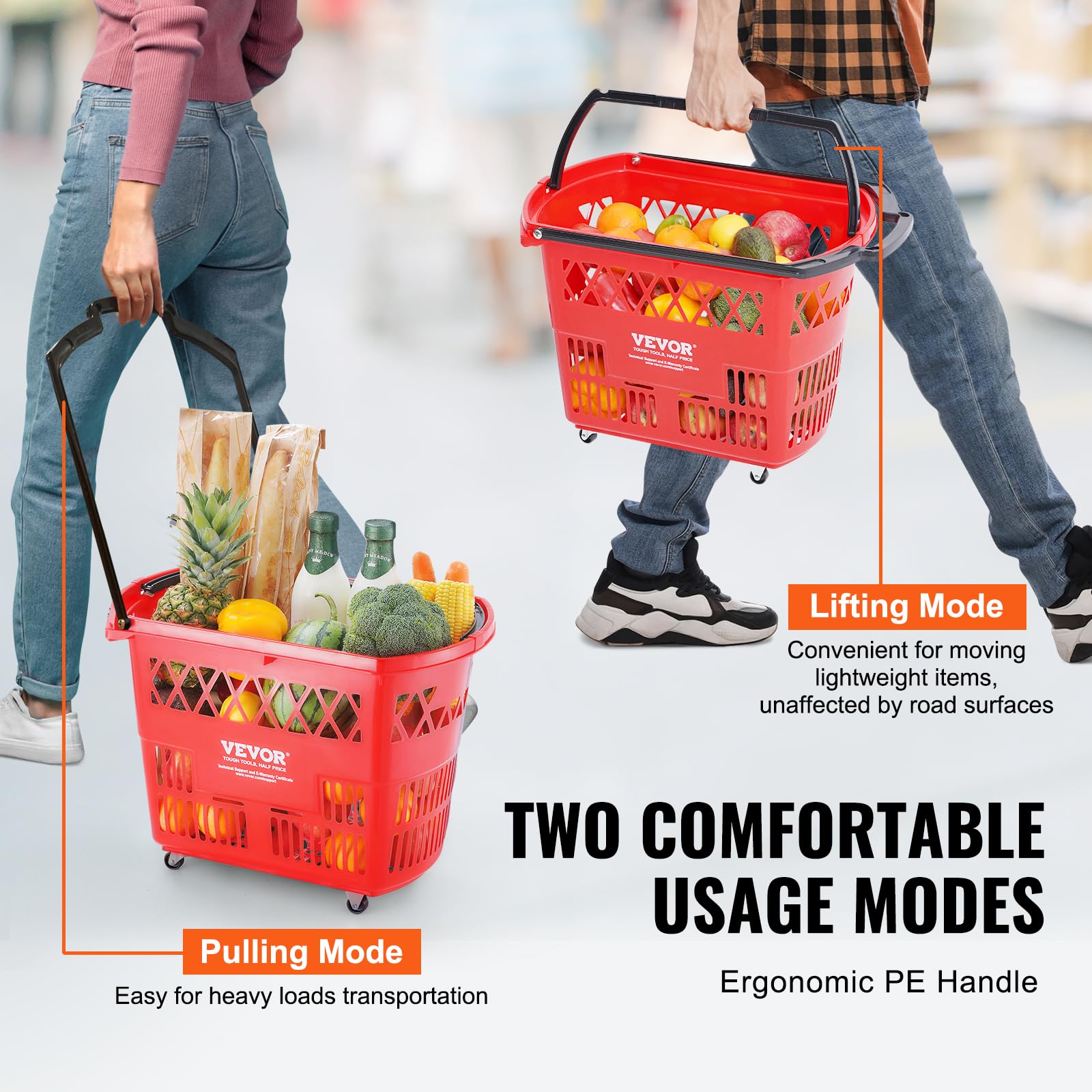 Shopping Carts with Handles