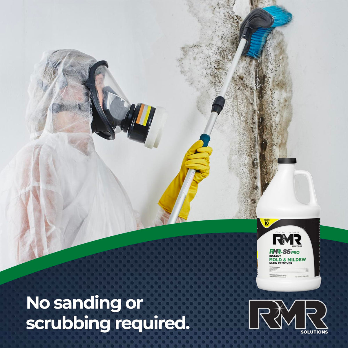 RMR 86 Pro Contractor Grade Mold Stain & Mildew Stain Remover Cleaning Solution (128 Fl Oz)