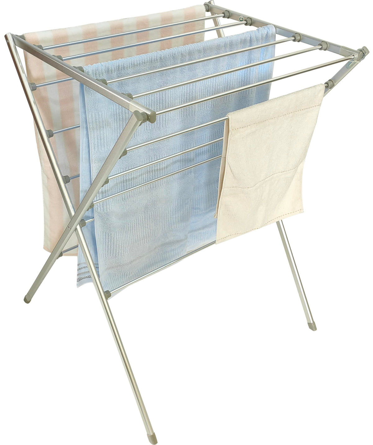 Premium Aluminum Foldable Laundry Rack for Air Drying Clothing