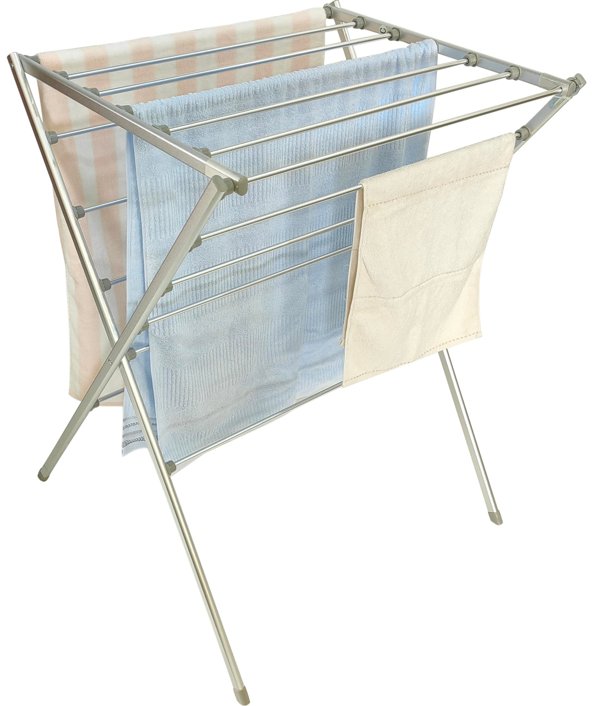 Premium Aluminum Foldable Laundry Rack for Air Drying Clothing