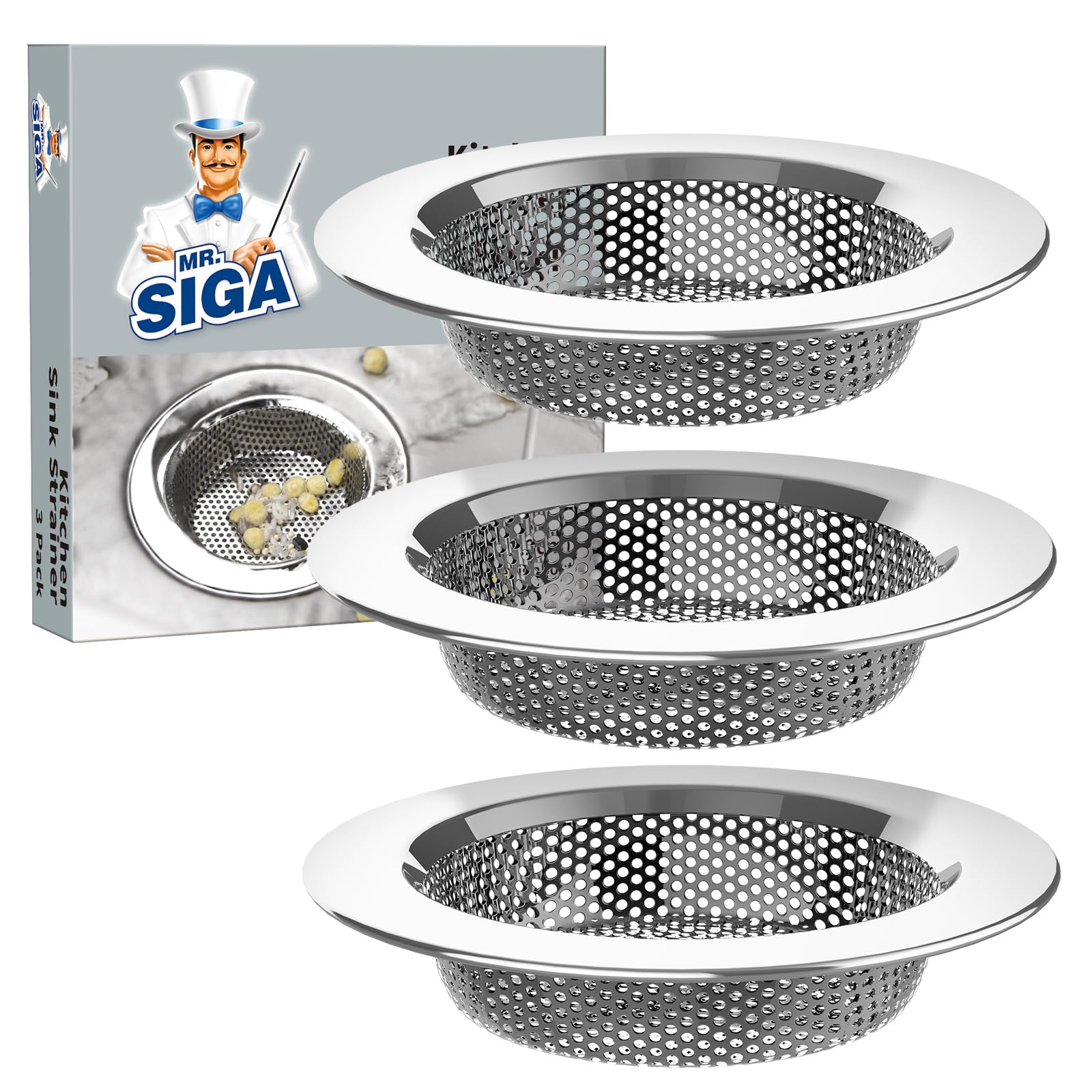 Kitchen Sink Strainer (3 Count)
