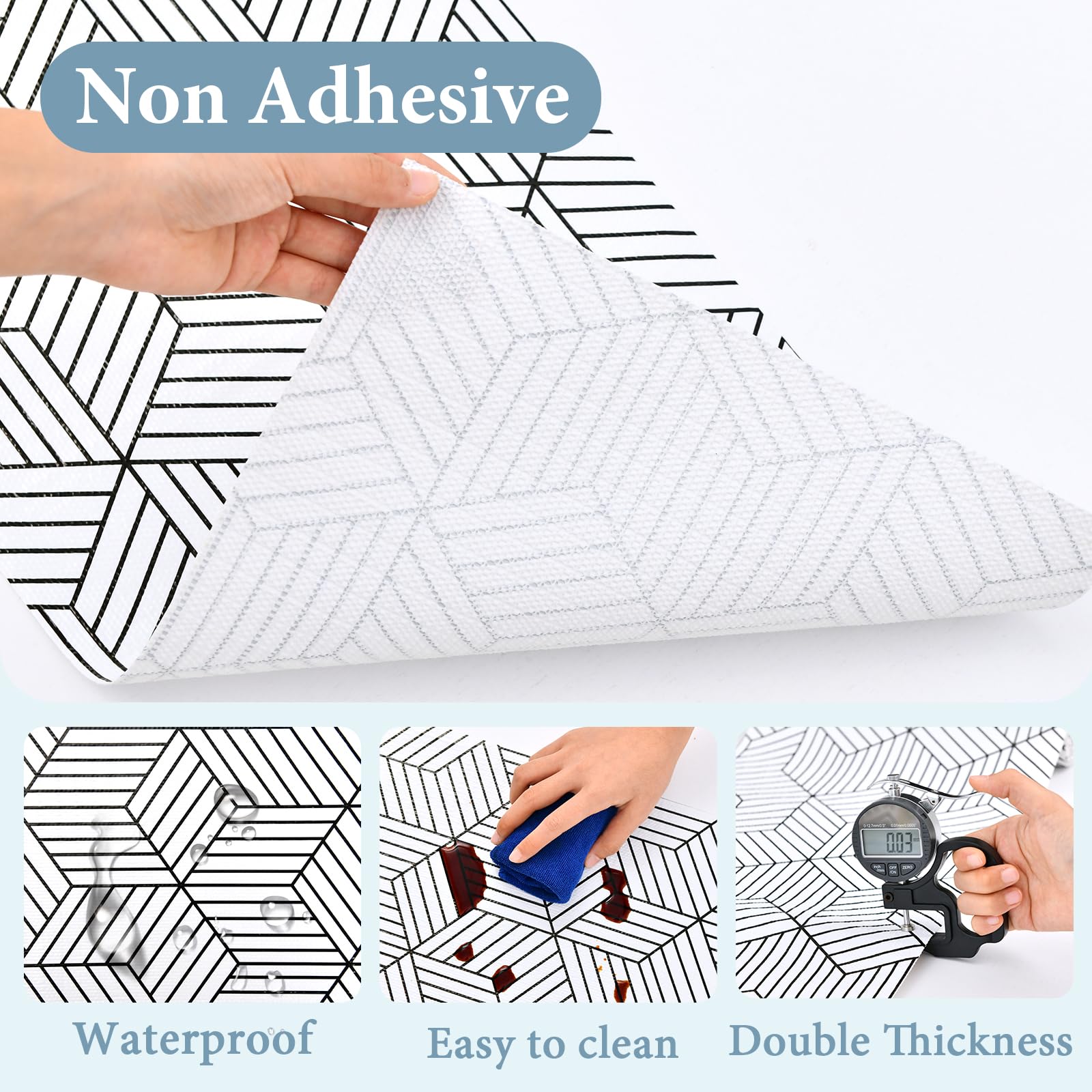 Shelf Liners for Kitchen Cabinets Non Adhesive Shelf Liner Paper Non (1417.2 sq in sq in)
