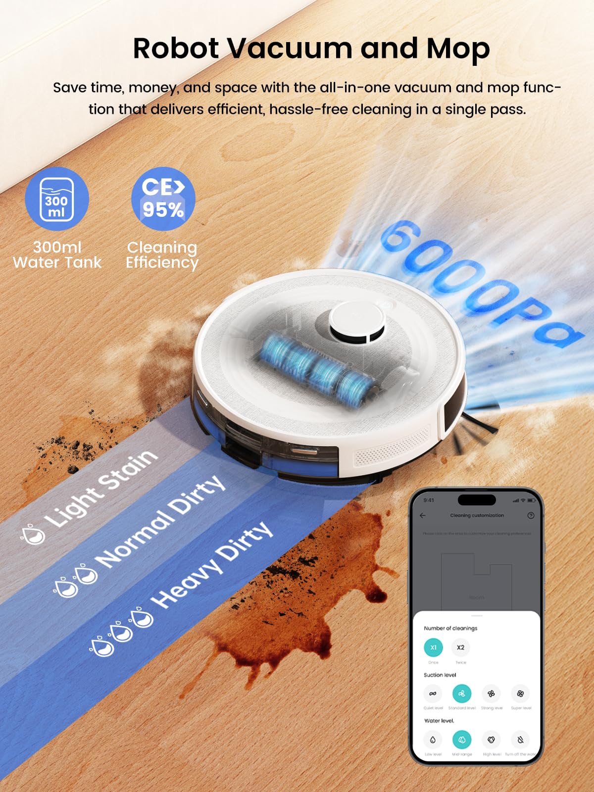 Robot Vacuum and Mop Combo