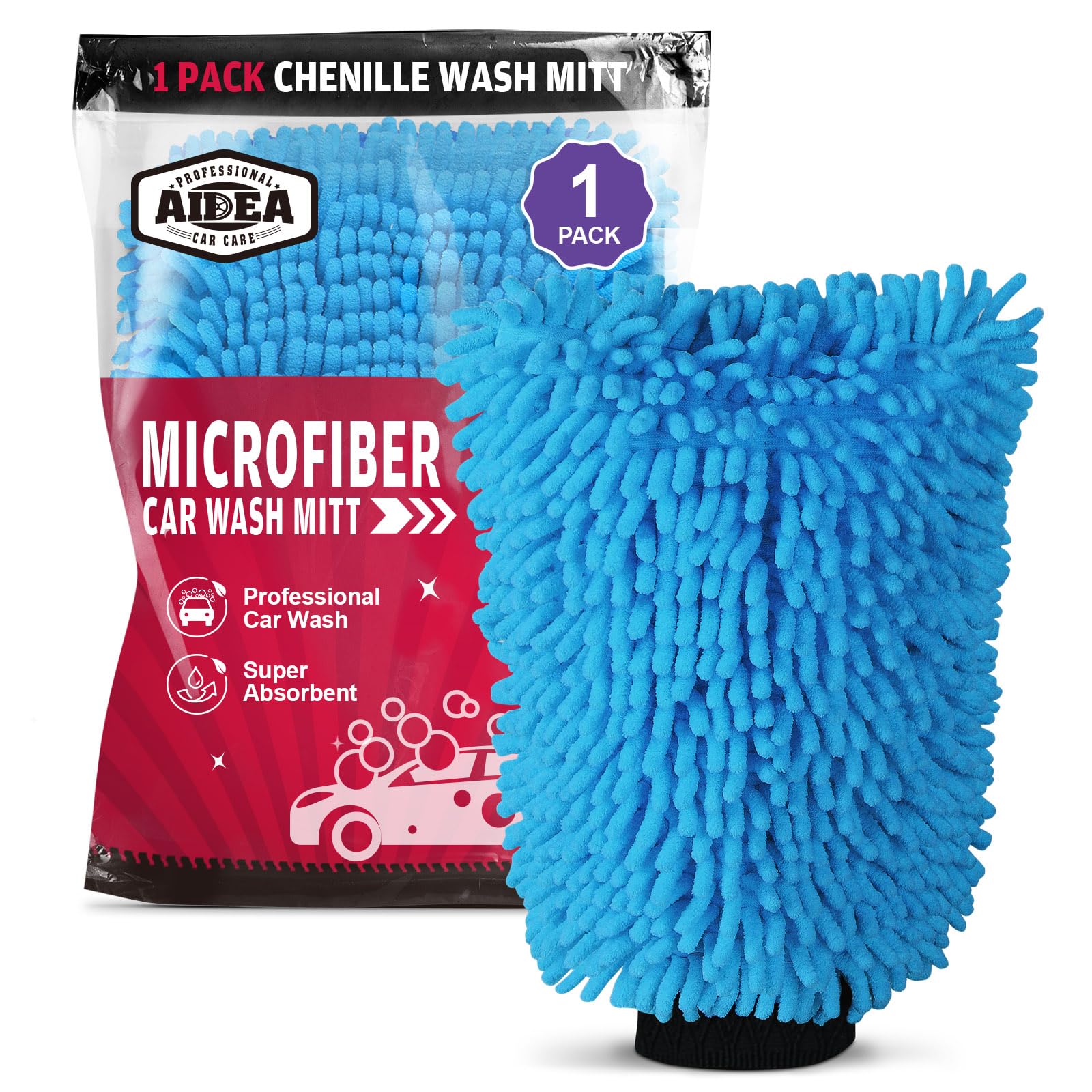 Car Wash Mitt Microfiber