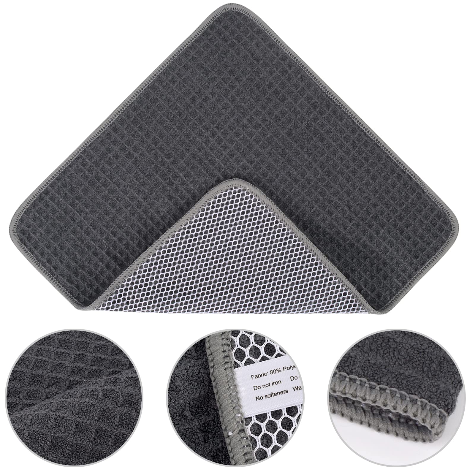 Dish Cloths for Washing Dishes with Scrub Side (6 Count)