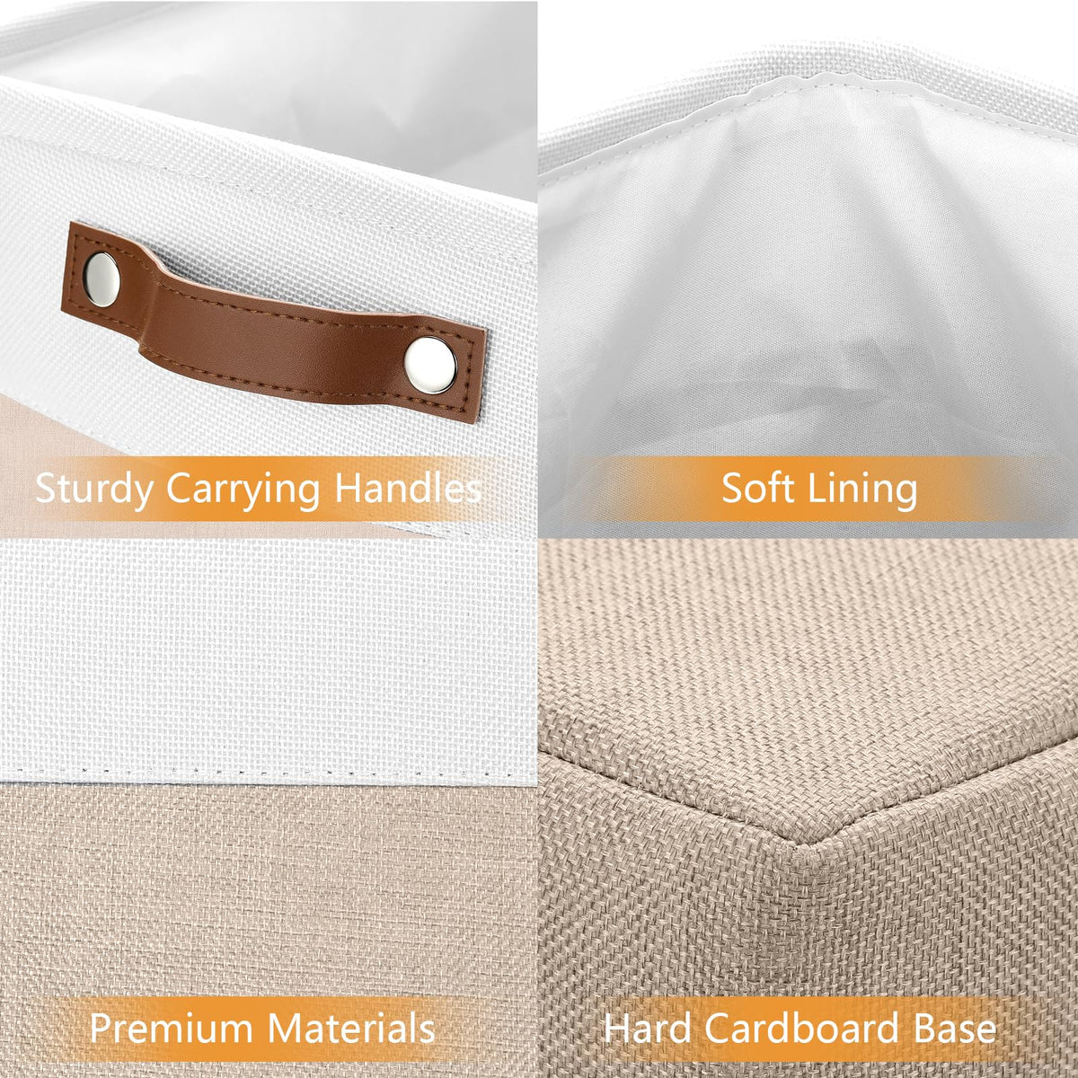 Large Storage Baskets for Organizing (3 Count)