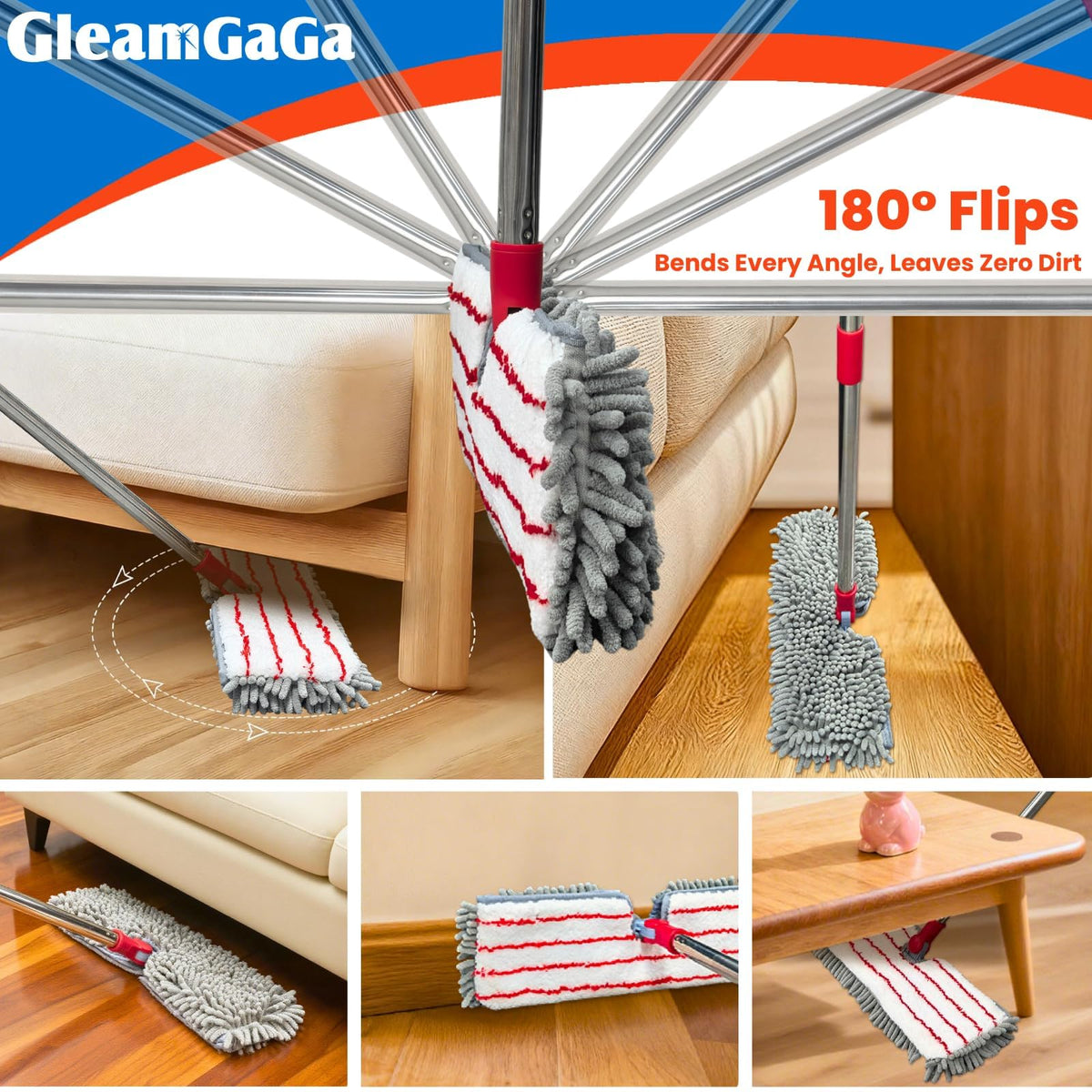Microfiber Dust Mop for Hardwood Floor Cleaning