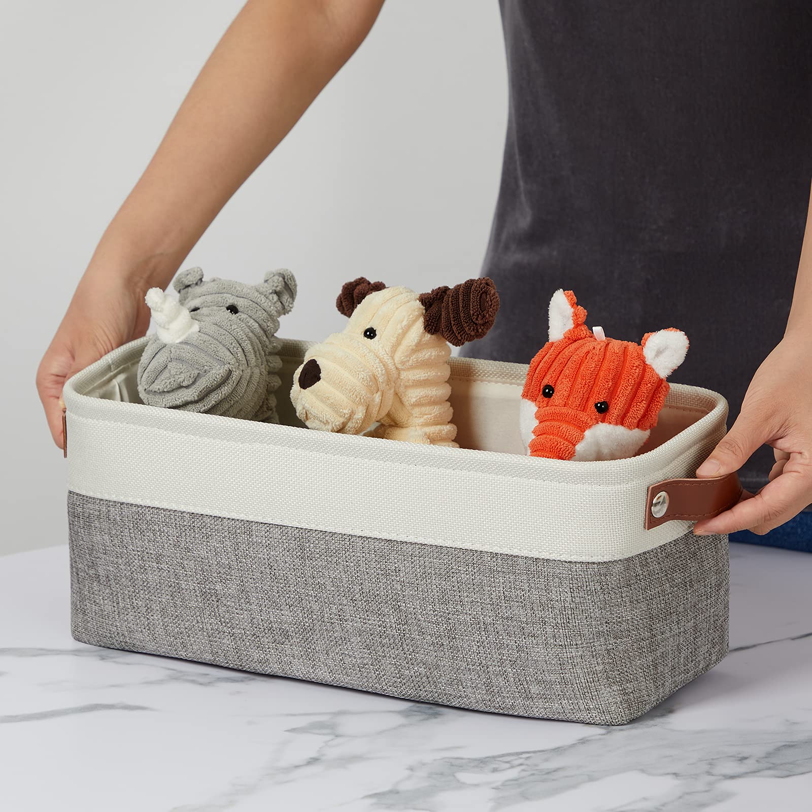 Small Storage Baskets 15"x6"x5.5" (2 Count)