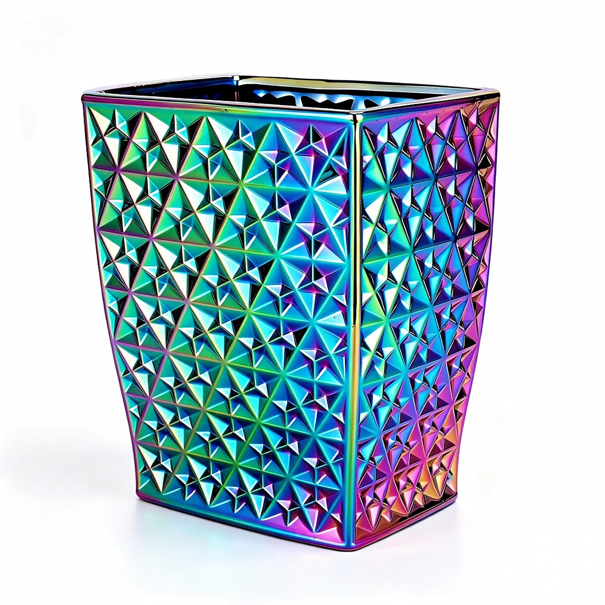 Colorful Bathroom Trash Can Small Wastebasket