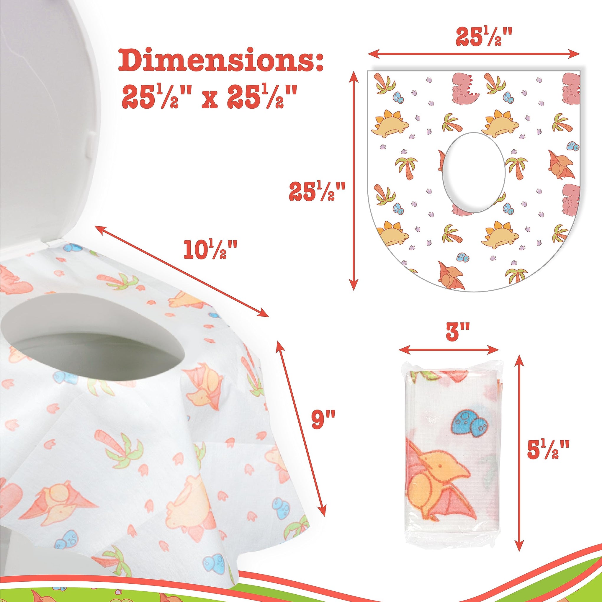 Waterproof Disposable Toilet Seat Covers (40 Count)