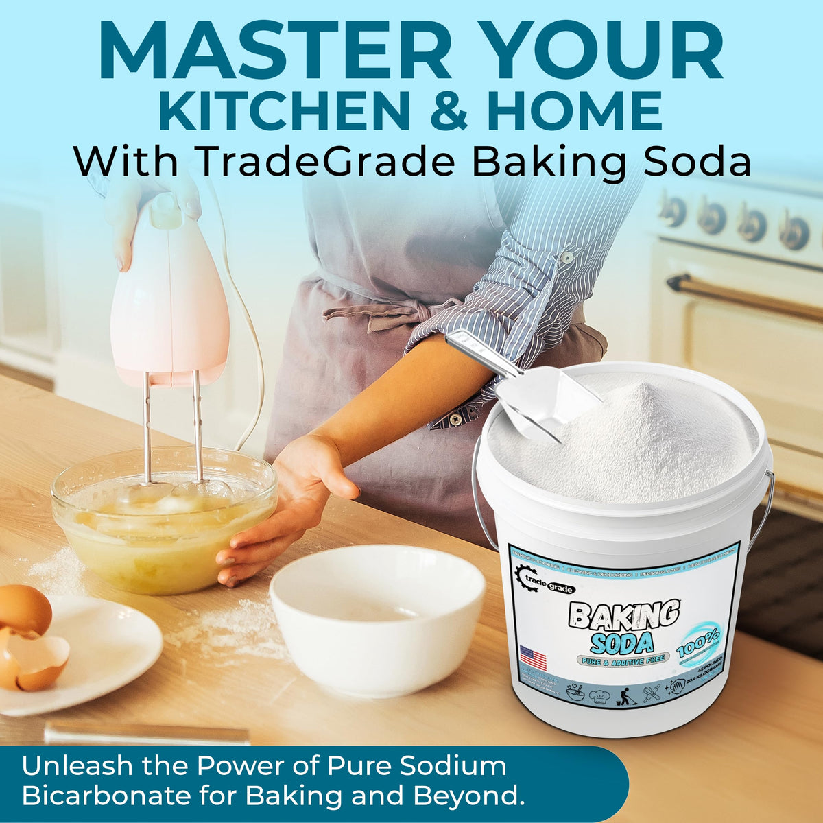 TradeGrade Pure Baking Soda Powder (720 Ounce)