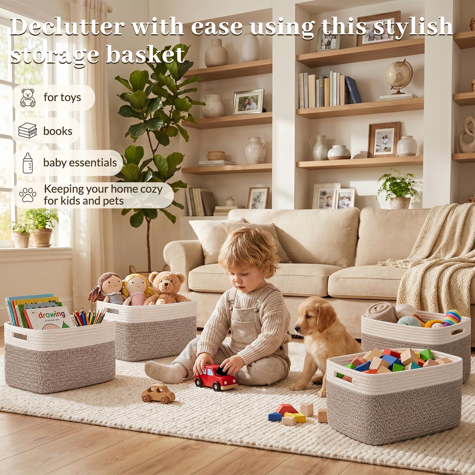 4 Pack Storage Basket (4 Count)