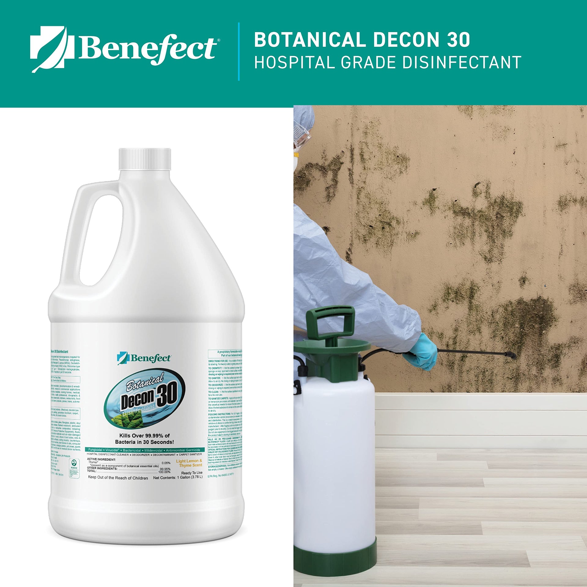 Botanical Decon 30 Disinfectant Cleaner (128 Fl Oz)