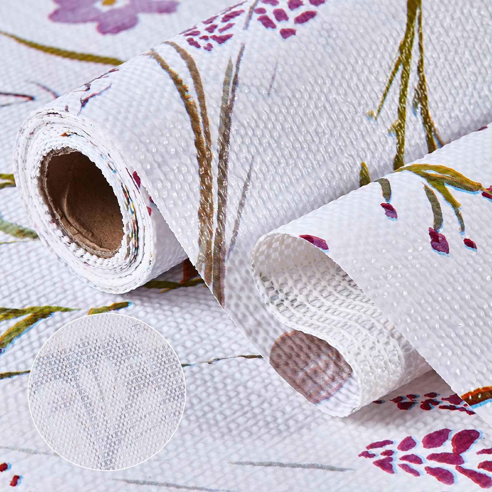 Floral Kitchen Cabinet Shelf Liner (360 Sq Ft)