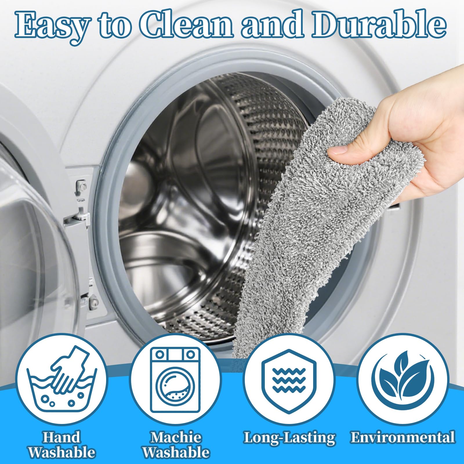 5 Pack Steam Mop Replacement Pads