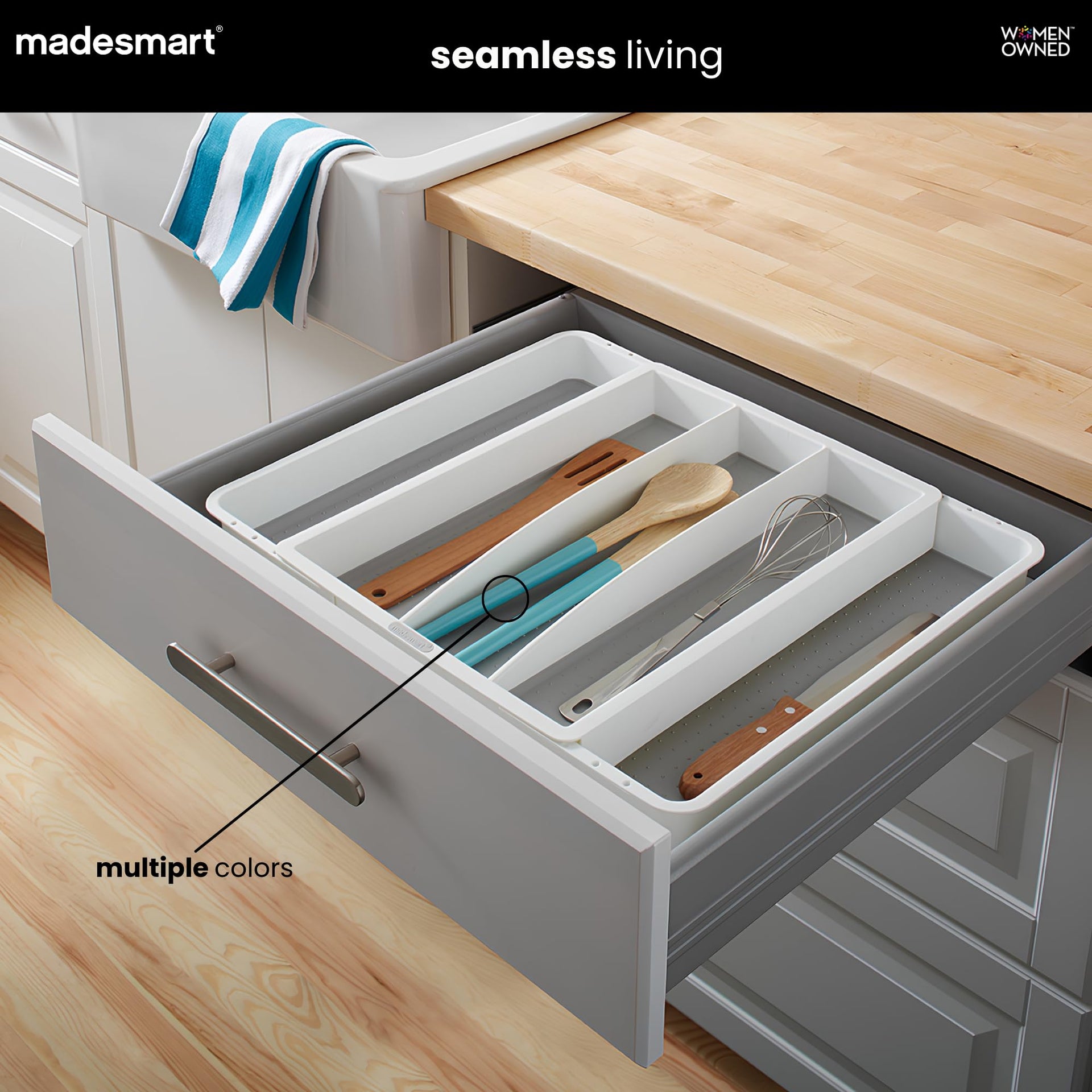 Classic Expandable Compartment Utensil Tray