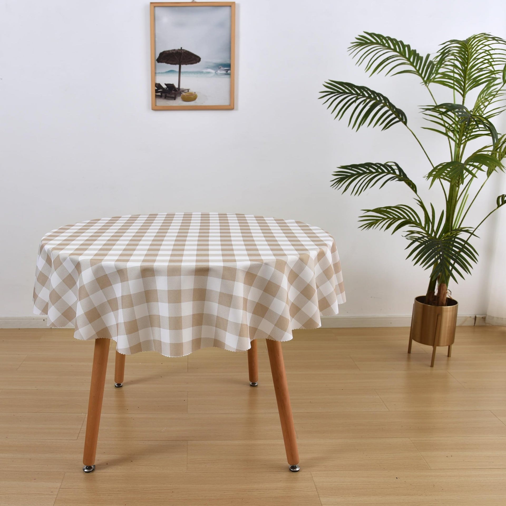 Waterproof Plaid Tablecloth Fabric