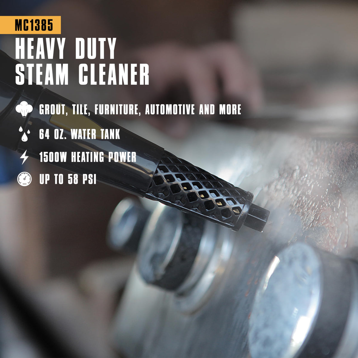 MC1385 Canister Steam Cleaner
