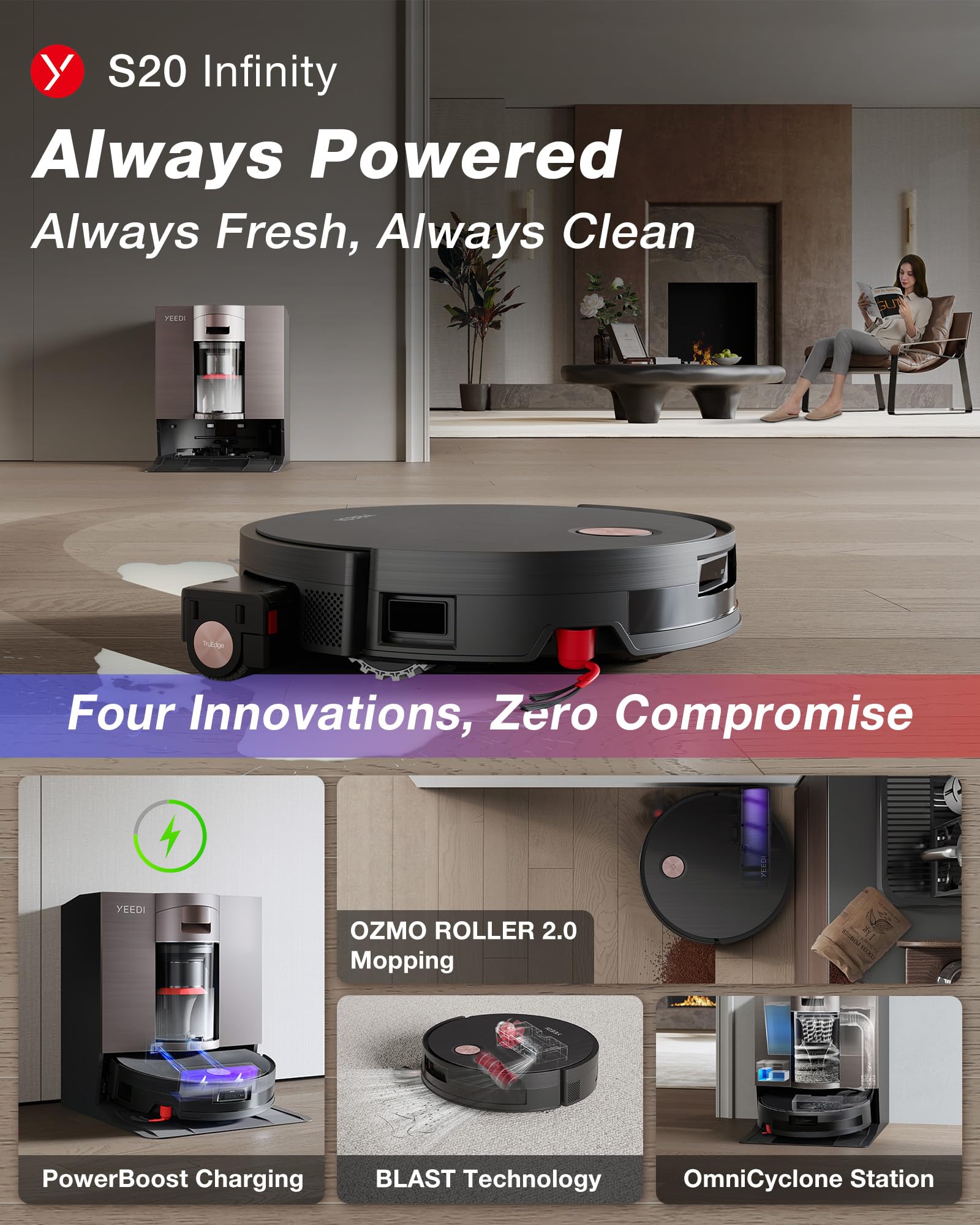 by ECOVACS S20 Infinity Robot Vacuum and Mop
