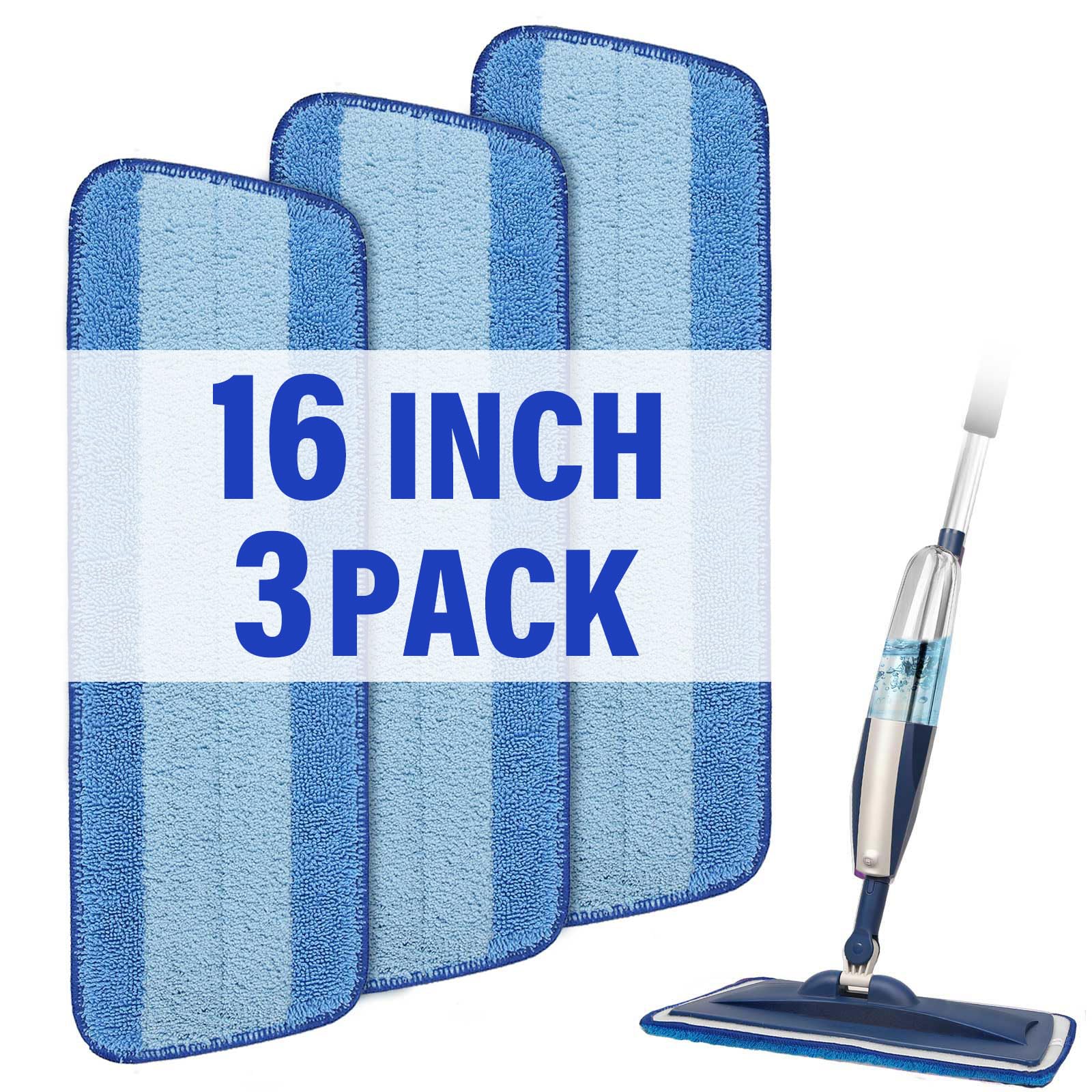 16.5" Microfiber Mop Pads Refills (3 Count)