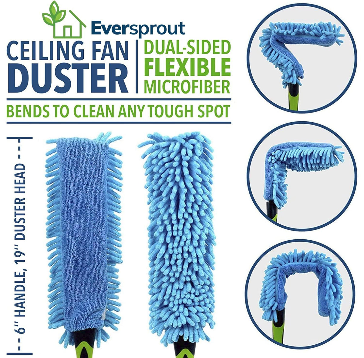 Ceiling Fan Duster with 3 Foot Pole