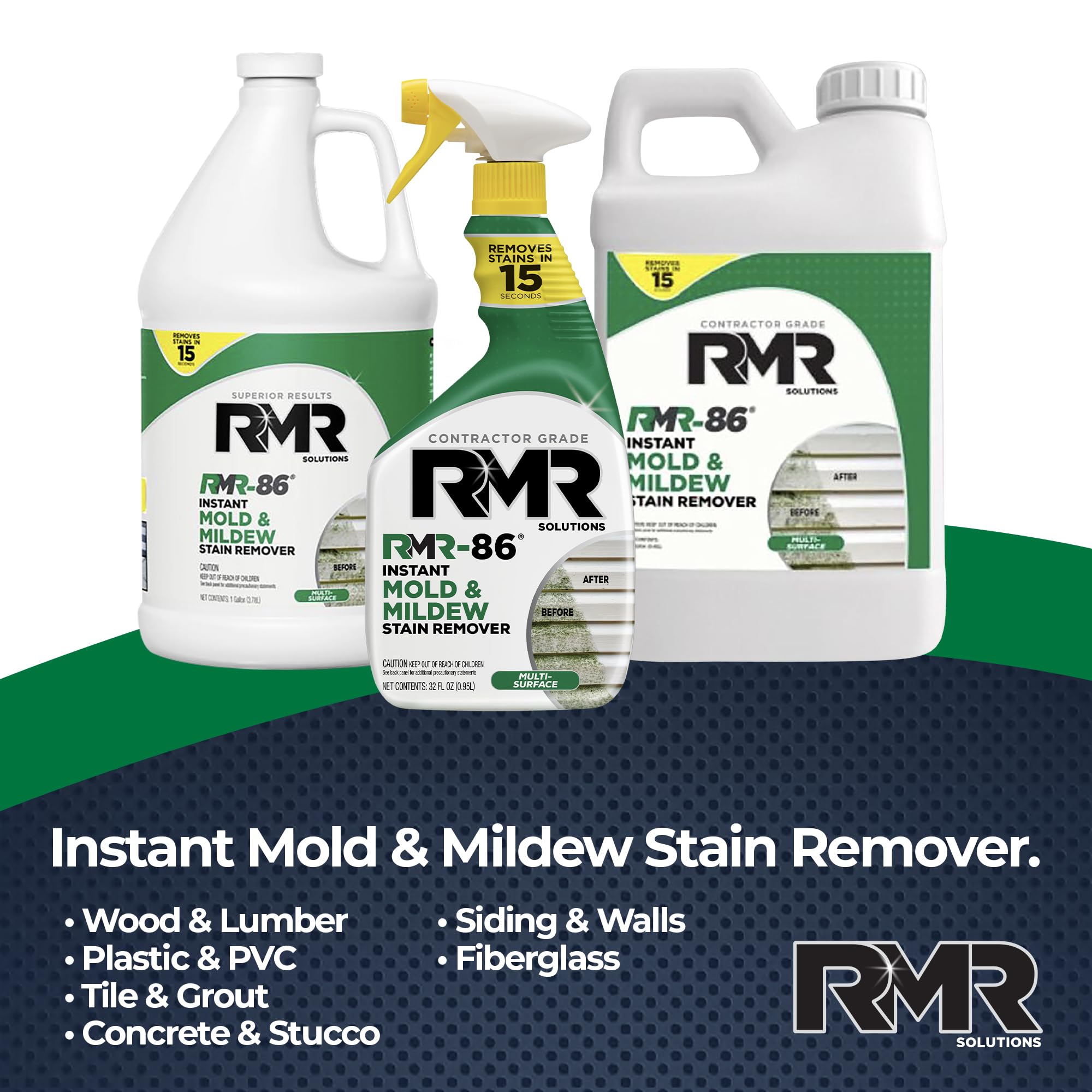 RMR 86 Instant Mold and Mildew Stain Remover Spray (64 Fl Oz) - ModHome Supplies