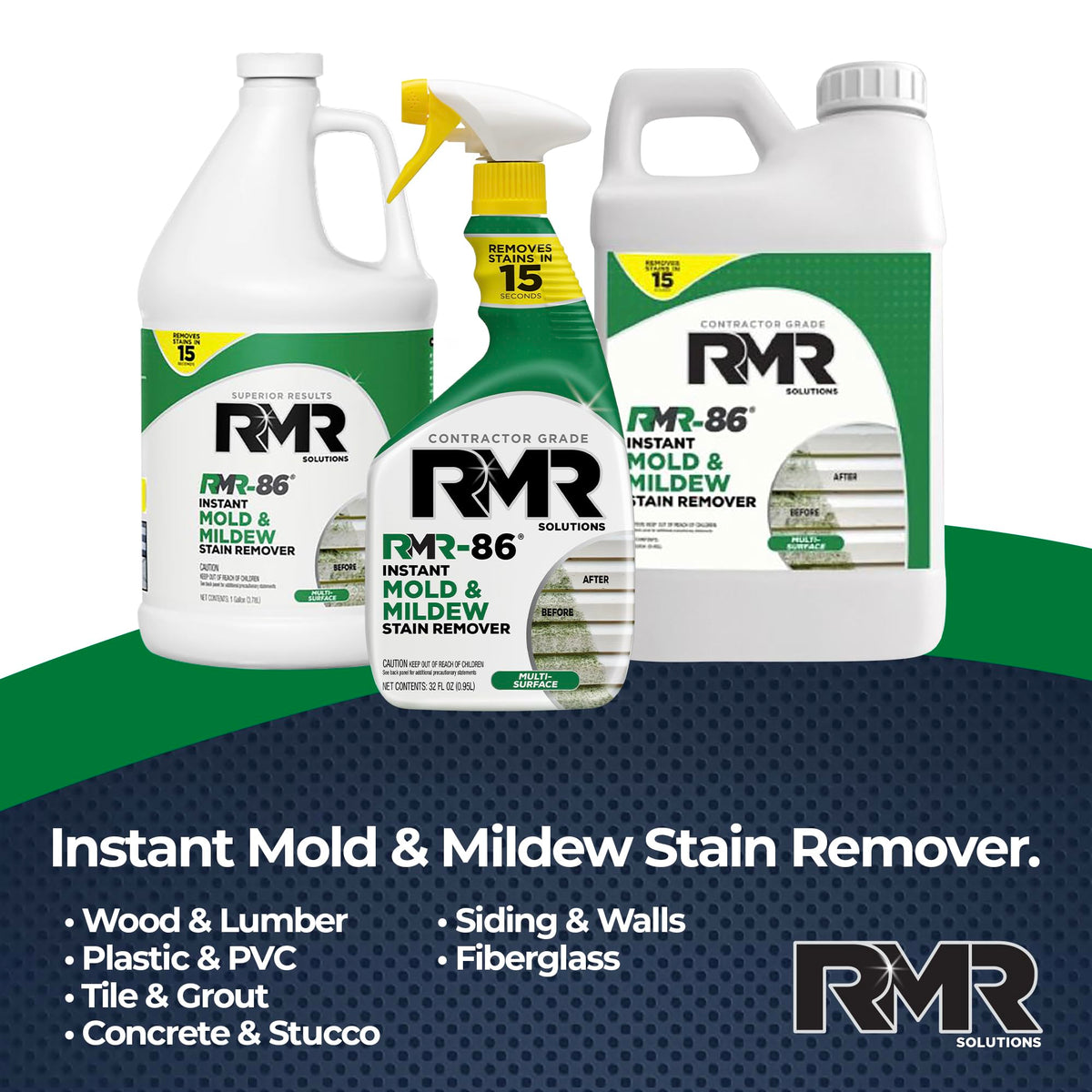 RMR 86 Instant Mold Stain and Mildew Stain Remover Spray (512 Fl Oz) - ModHome Supplies