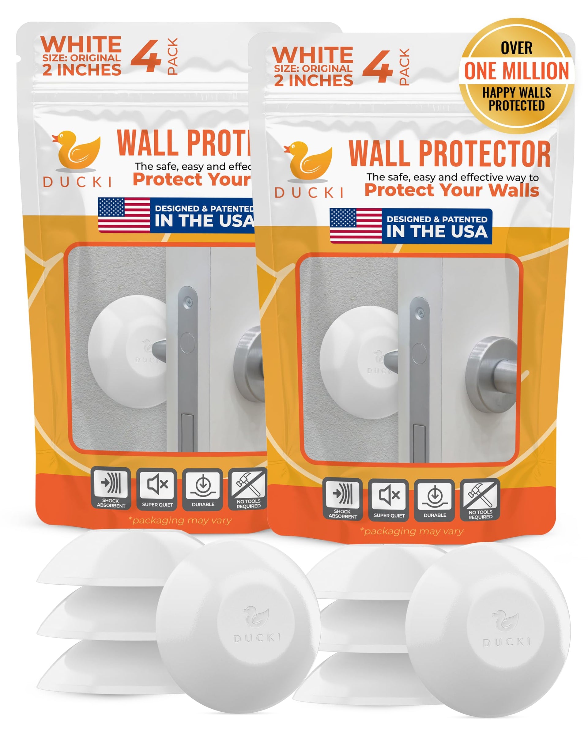 Door Stoppers Wall Protector 2" (8 Count)