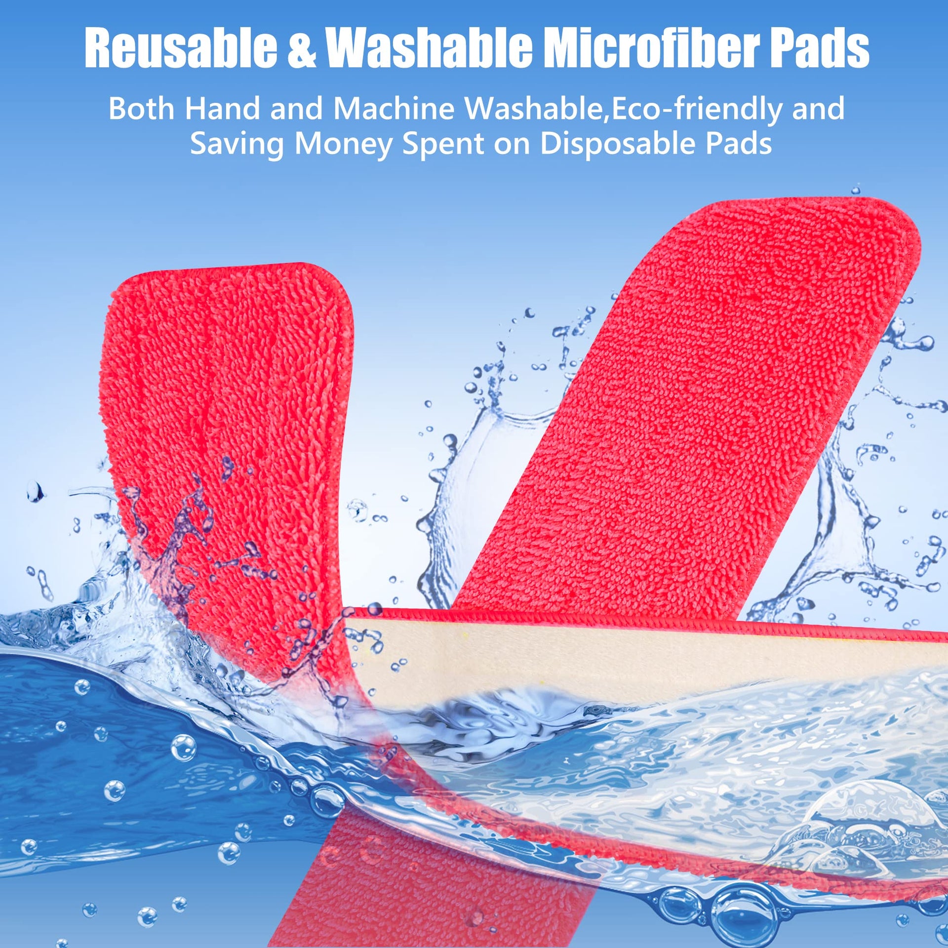 Reusable Mop Pads for Swiffer PowerMop (6 Count)