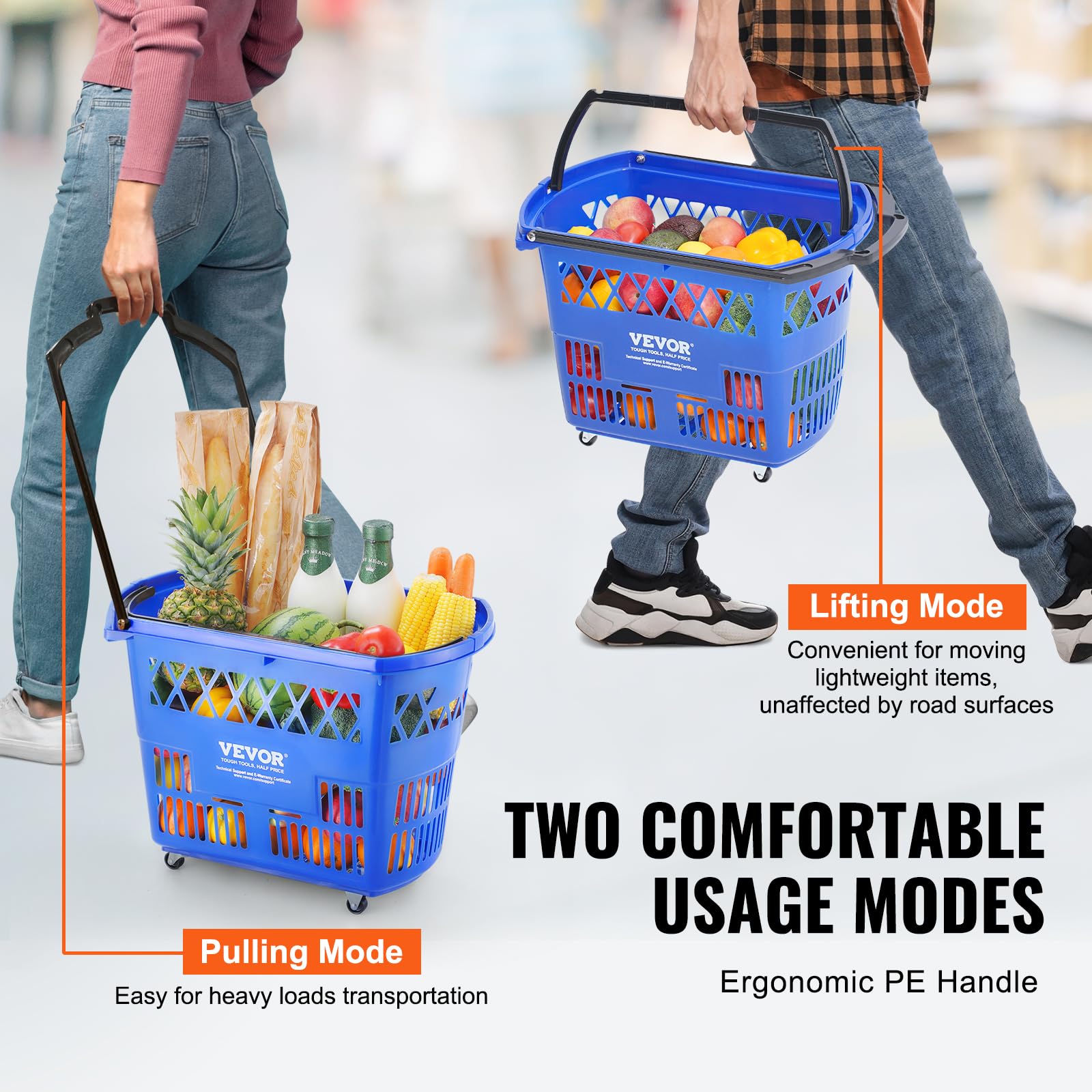 Shopping Carts with Handles