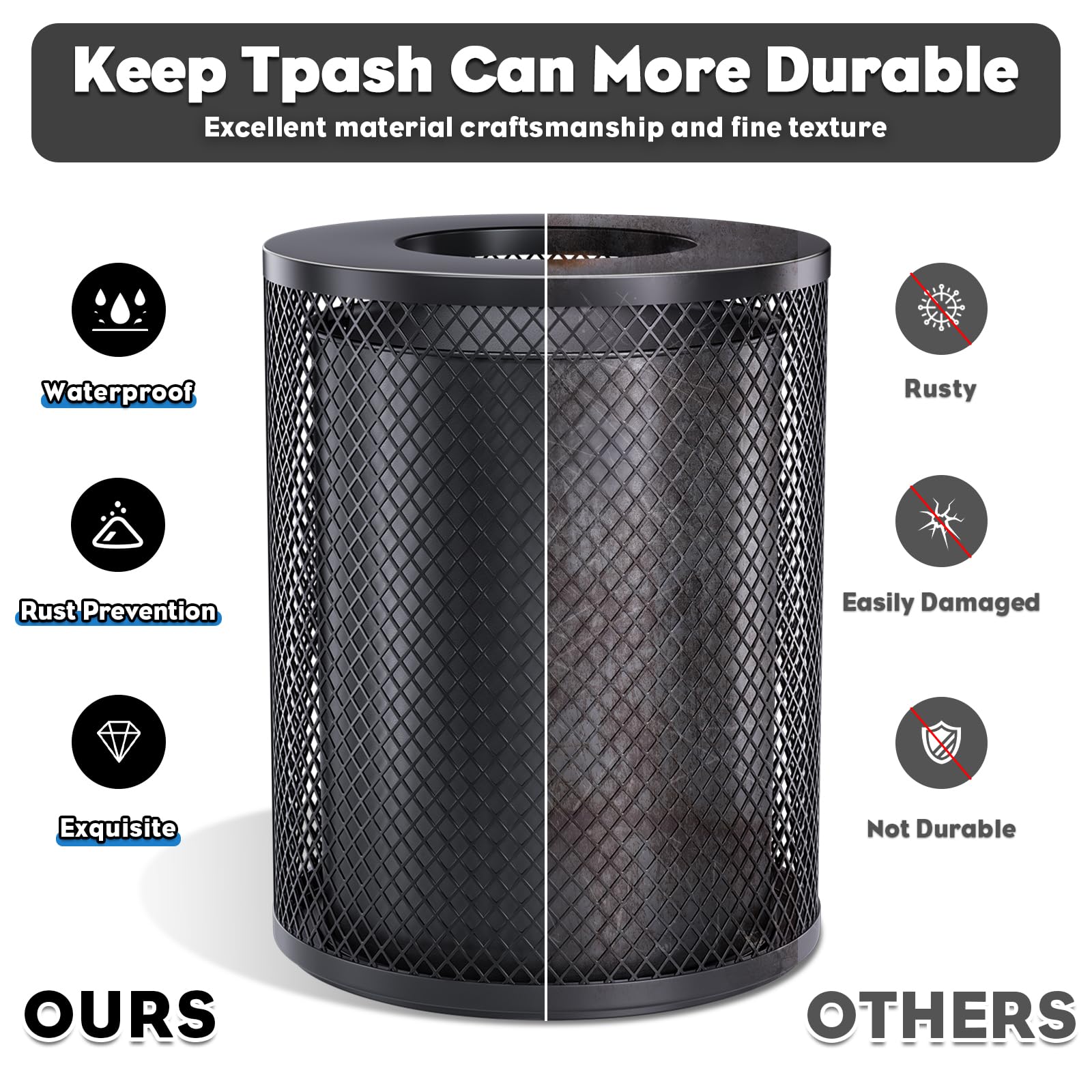 Outdoor Trash Can Commercial