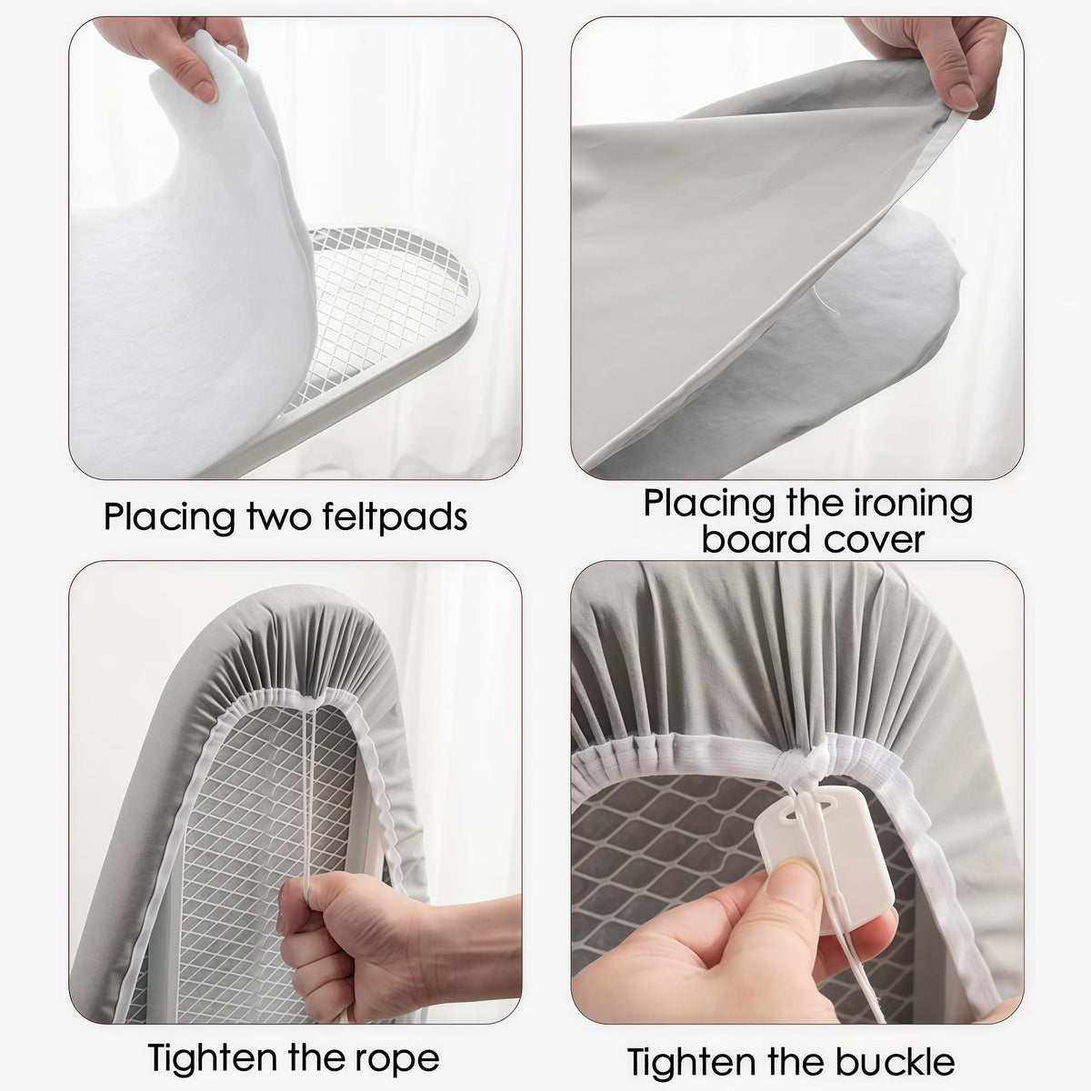 Ironing Board Cover with Two 5MM Thick Feltpads