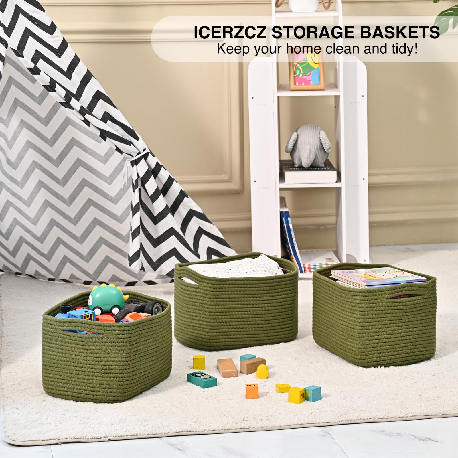Storage Basket for Shelves (4 Count)