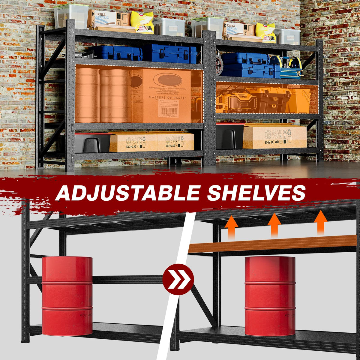 3000LBS Metal Steel Storage Shelves