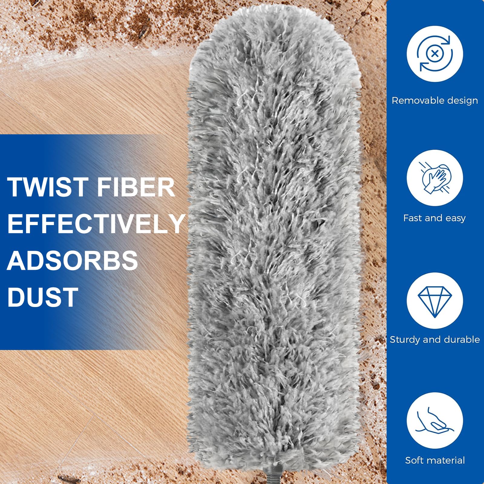 Cleaning Duster for Cleaning Retractable Gap Dust Cleaner Cleaning Tools (3 Count)