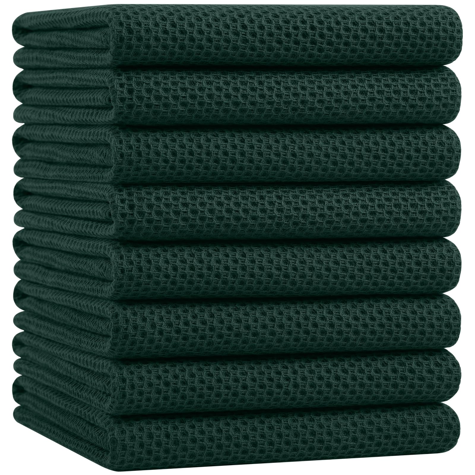 100% Cotton Oversized Waffle Weave Kitchen Towels 8 (8 Count)
