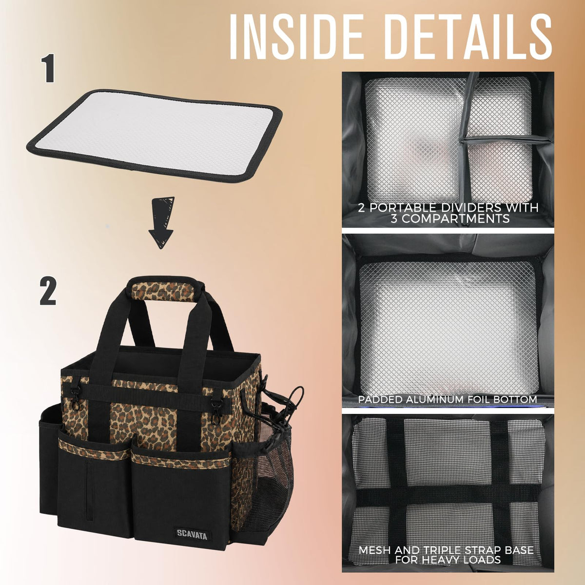 Compact Wearable Cleaning Caddy with Handle & Shoulder Straps