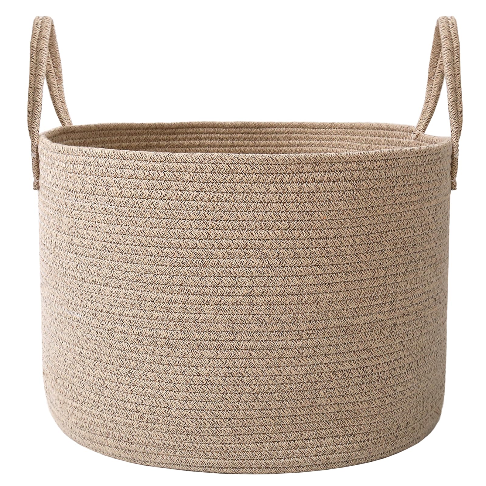 115L Extra Large Machine Washable Cotton Rope Blanket Basket