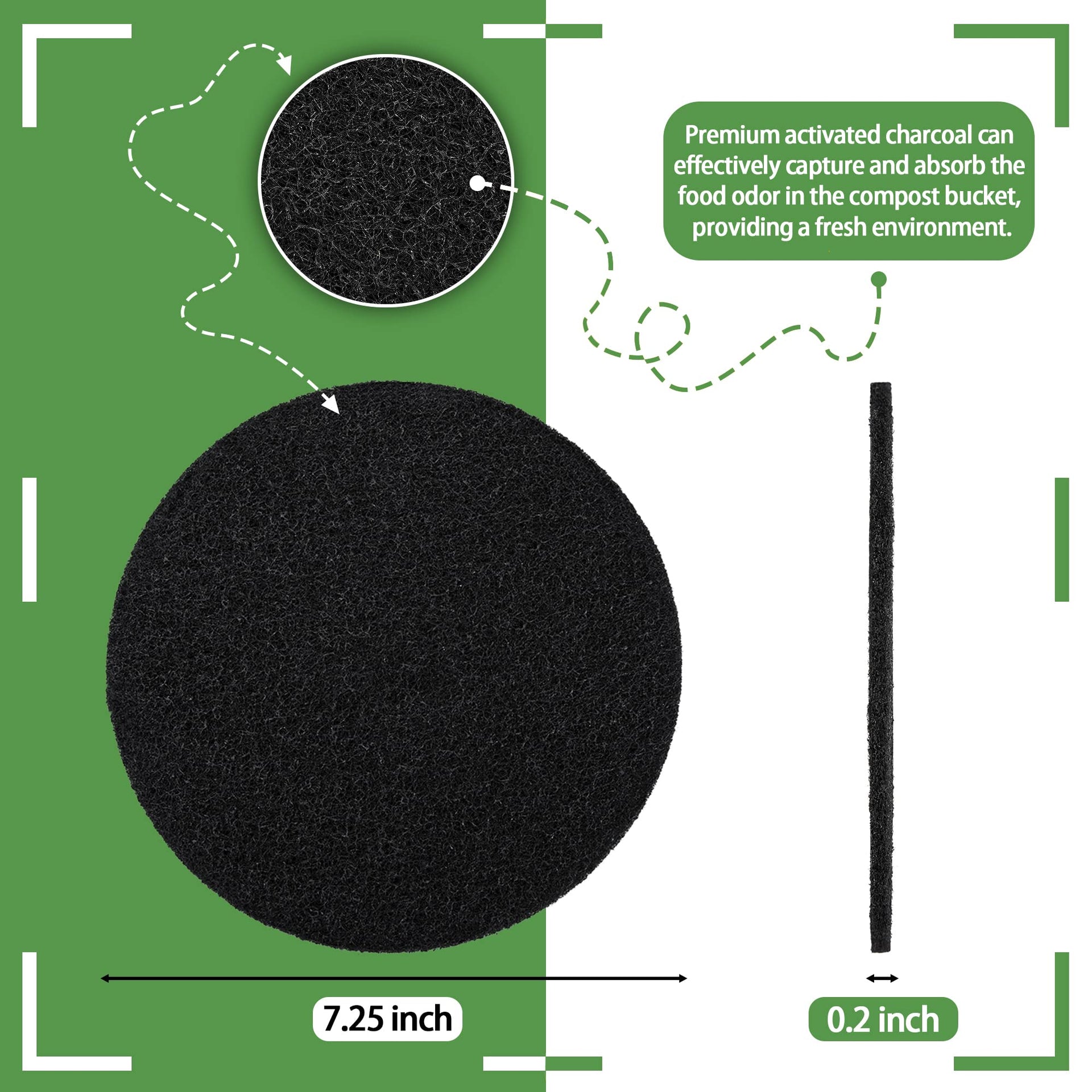 16 Pack Compost Bin Filter (16 Count)