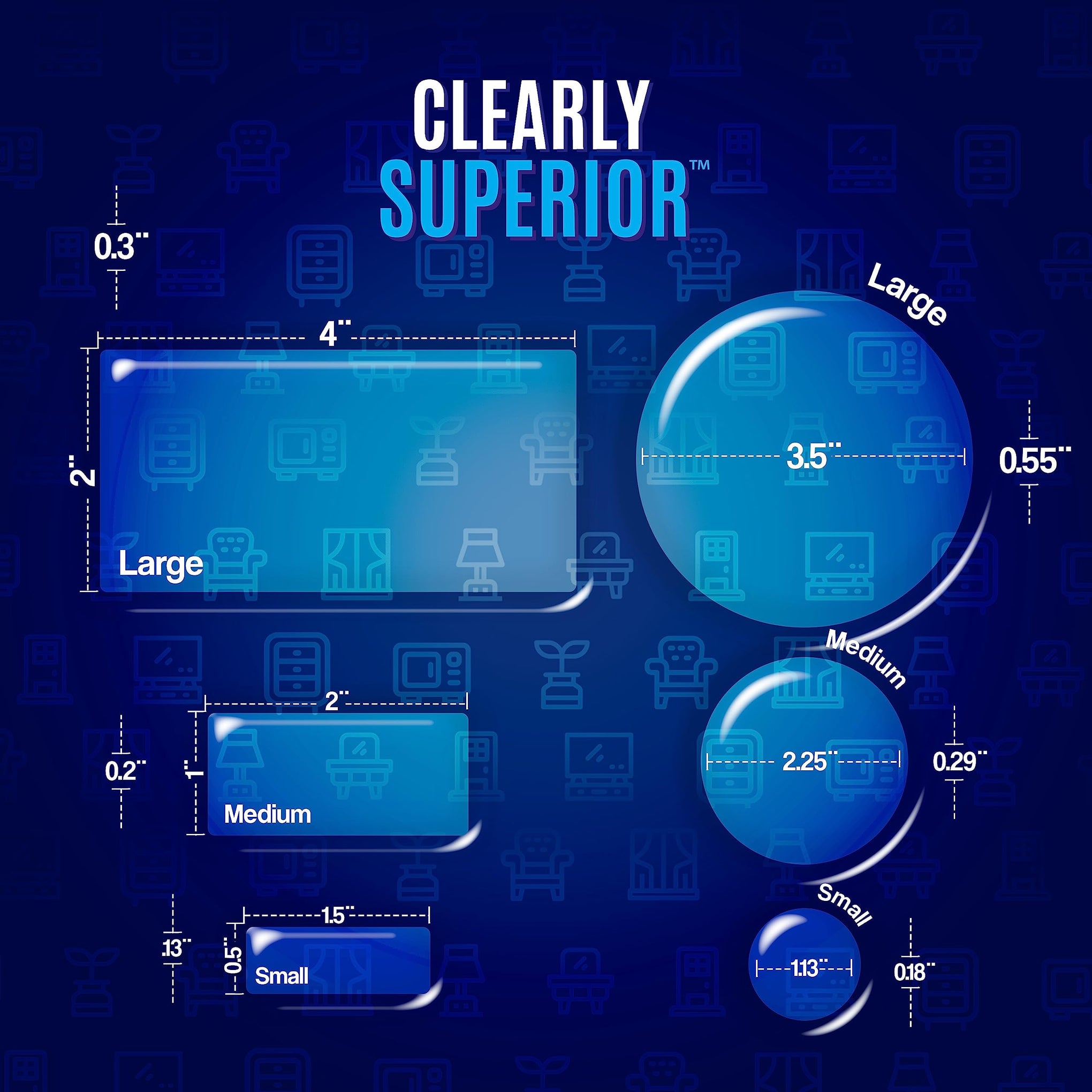 Multi Use Gel Bumpers 8 Pack (8 Count)