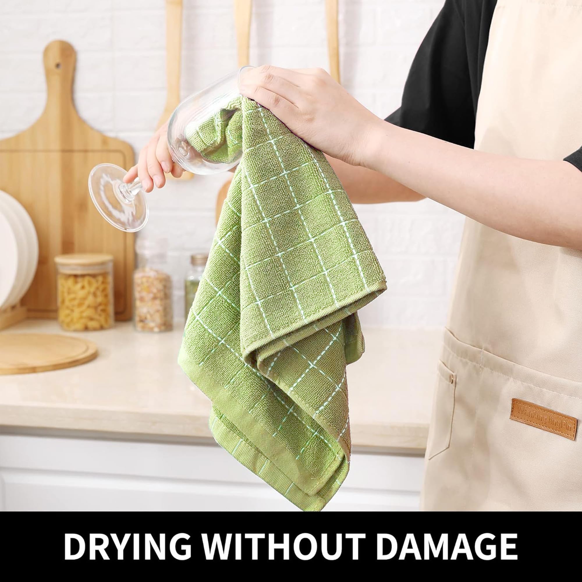 100% Cotton Terry Kitchen Towels (6 Count)