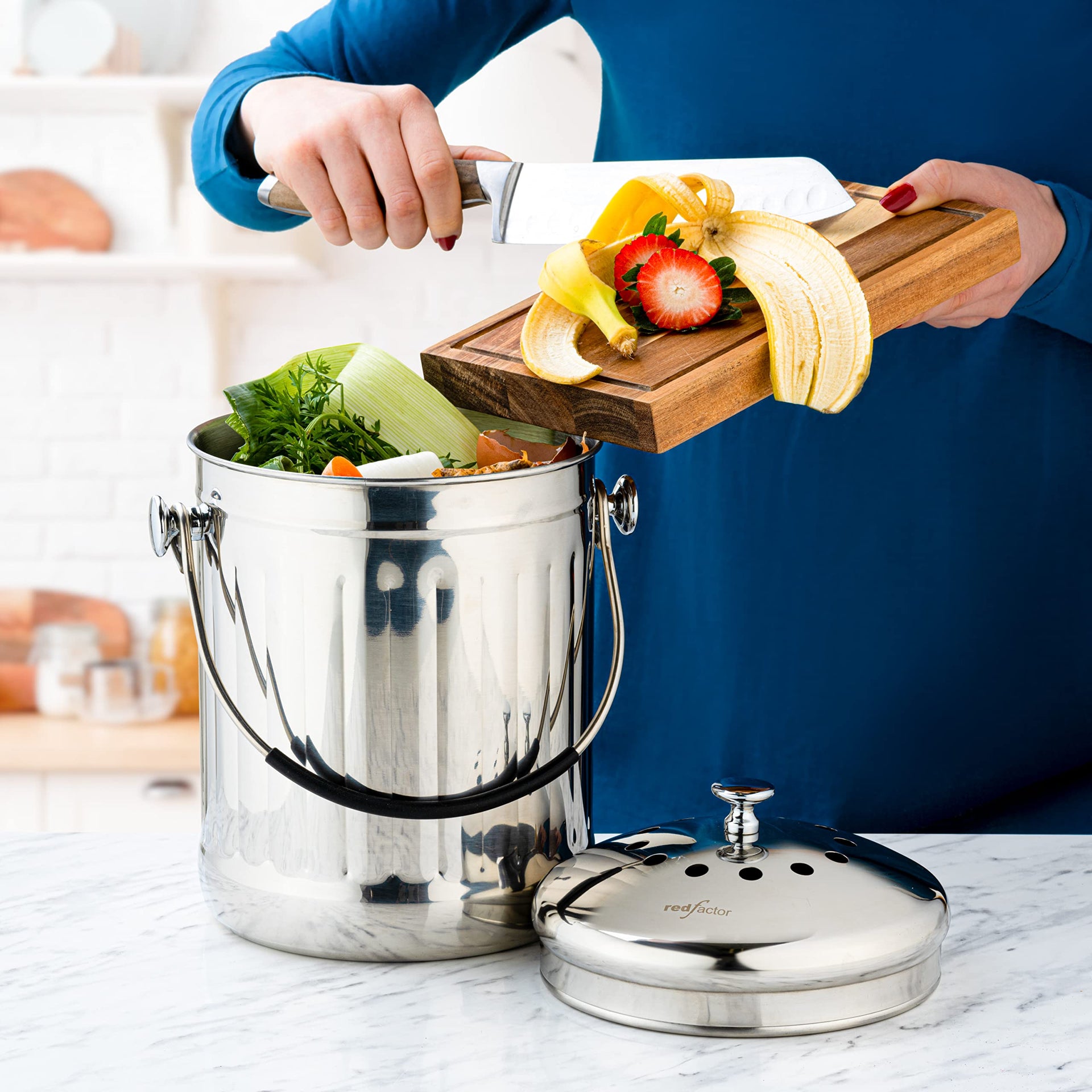 Premium Compost Bin for Kitchen Countertop